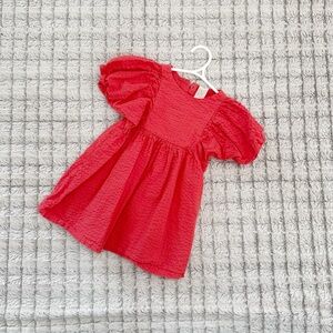 H&M Coral Textured Dress